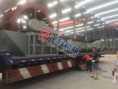 辽宁1275螺旋洗砂机、3000轮斗洗砂机昨日发货
